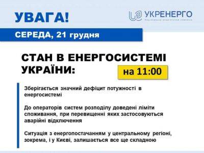 Стали відомо, чому в Україні продовжуються аварійні відключення світла - lenta.ua - Украина