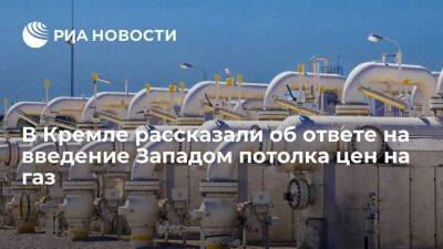 Песков сообщил, что Россия пока анализирует ответ на введение Западом потолка цен на газ