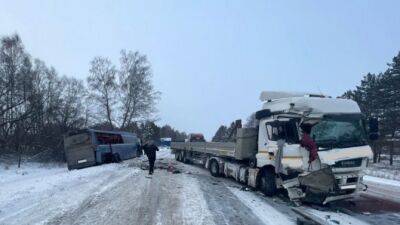 В Новосибирской области в ДТП с участием автобуса и грузовика пострадали трое детей