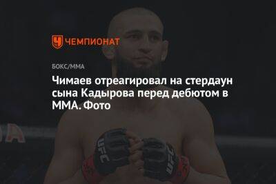 Чимаев отреагировал на стердаун сына Кадырова перед дебютом в ММА. Фото