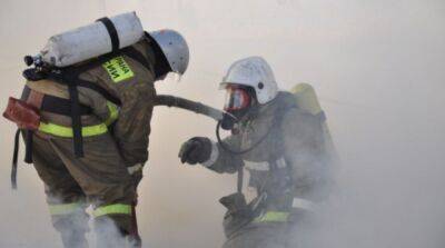 В Москве произошел пожар в воинской части – видео