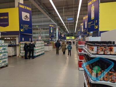 Один из супермаркетов METRO возобновил работу в Харькове (фото)