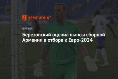 Березовский оценил шансы сборной Армении в отборе к Евро-2024