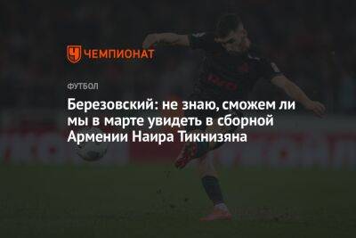Березовский: не знаю, сможем ли мы в марте увидеть в сборной Армении Наира Тикнизяна