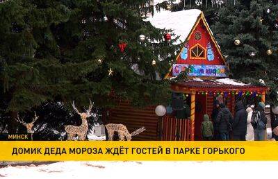 В парке Горького открылся домик Деда Мороза: загадать желание может каждый