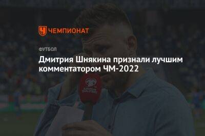 Дмитрия Шнякина признали лучшим комментатором ЧМ-2022