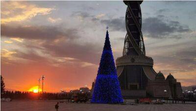 Таджикская новогодняя елка вошла в топ самых высоких в СНГ