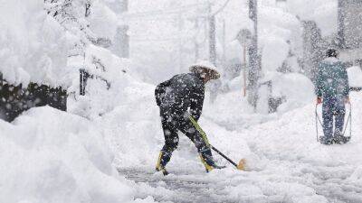 Японию накрыло снегом: десятки жертв и пострадавших