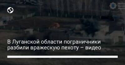 В Луганской области пограничники разбили вражескую пехоту – видео