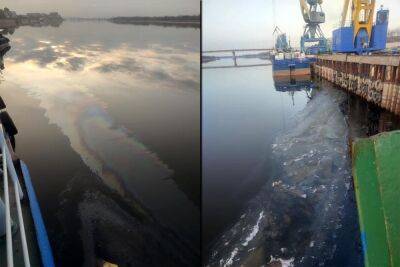 Росприроднадзор заподозрил судно из Туркменистана в загрязнении реки Волги в Астрахани