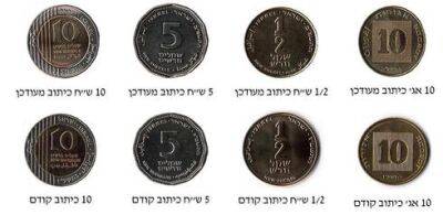 В Израиле запускают в оборот монеты нового образца