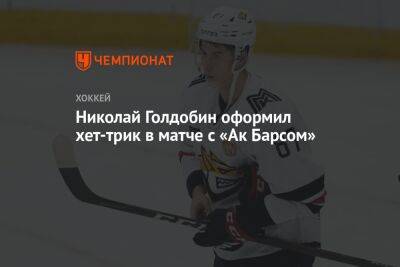 Николай Голдобин оформил хет-трик в матче с «Ак Барсом»