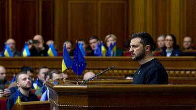 Владимир Зеленский: "Украина сцементирует Евросоюз и весь свободный мир борьбой за свободу и мир"