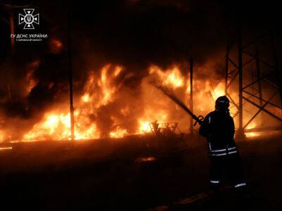 В Харькове и области из-за обстрелов были пожары на объектах критической инфраструктуры – ГСЧС