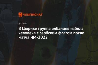 В Цюрихе группа албанцев избила человека с сербским флагом после матча ЧМ-2022