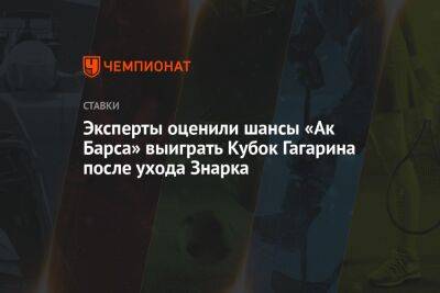 Эксперты оценили шансы «Ак Барса» выиграть Кубок Гагарина после ухода Знарка