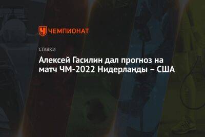 Алексей Гасилин дал прогноз на матч ЧМ-2022 Нидерланды – США