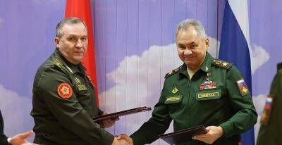 Виктор Хренин и Сергей Шойгу подписали протокол об изменениях в соглашение о совместном обеспечении региональной безопасности