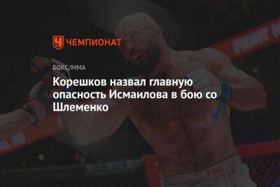Корешков назвал главную опасность Исмаилова в бою со Шлеменко