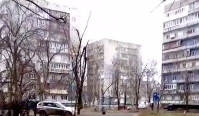 На відео показали, як виглядають будинки на проспекті Космонавтів у Сєвєродонецьку
