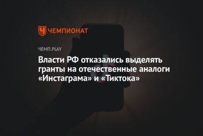 Власти РФ отказались выделять гранты на отечественные аналоги «Инстаграма» и «Тиктока»