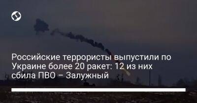 Российские террористы выпустили по Украине более 20 ракет: 12 из них сбила ПВО – Залужный