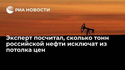 Эксперт Колобанов: около 24 миллиона тонн российской нефти исключат из потолка цен