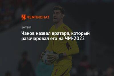 Чанов назвал вратаря, который разочаровал его на ЧМ-2022