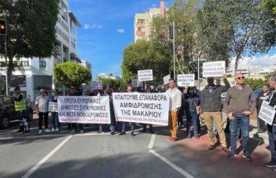 Протест бизнесменов в центре Никосии
