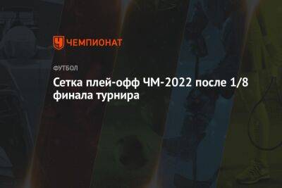 Сетка плей-офф ЧМ-2022 после 1/8 финала турнира