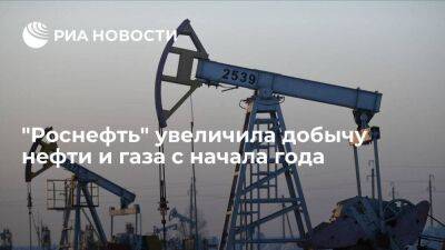 "Роснефть" увеличила добычу углеводородов за девять месяцев 2022 года на 2,2 процента