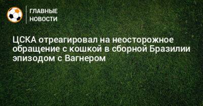 ЦСКА отреагировал на неосторожное обращение с кошкой в сборной Бразилии эпизодом с Вагнером