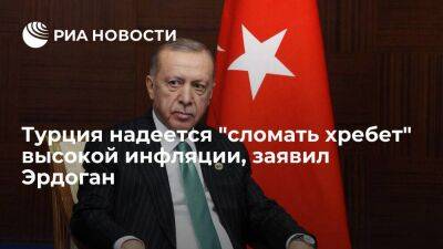Реджеп Тайип Эрдоган - Тайип Эрдоган - Эрдоган заявил, что Турция надеется "сломать хребет" высокой инфляции в начале 2023 года - smartmoney.one - Турция - Европа - Америка