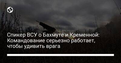 Спикер ВСУ о Бахмуте и Кременной: Командование серьезно работает, чтобы удивить врага