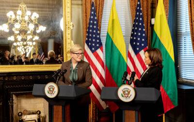 Камала Харрис - Ингрида Шимоните - Вице-президент США на встрече с Шимоните: Литва является примером смелости и стойкости - obzor.lt - Россия - США - Украина - Вашингтон - Литва - Вильнюс