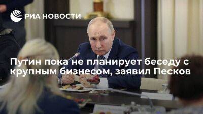 Песков: в графике Путина нет беседы с крупным бизнесом, включая нефтяников
