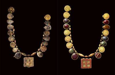 Археологи виявили у похованні 7-го століття вишукане намисто із 30 предметів (Фото)