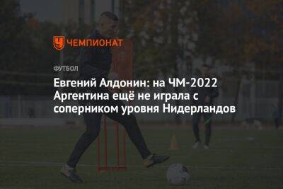 Евгений Алдонин: на ЧМ-2022 Аргентина ещё не играла с соперником уровня Нидерландов