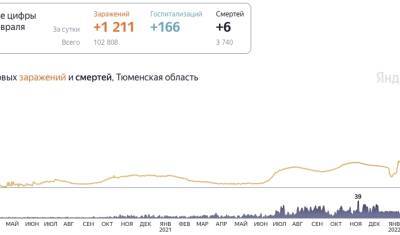 1211 человек: впервые в Тюменской области ковидом заболело больше тысячи