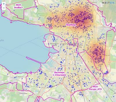 Интерактивная карта замусоренных дворов появилась в Санкт-Петербурге