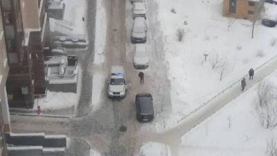Момент падения мужчины из окна на девочку в Петербурге попал на видео