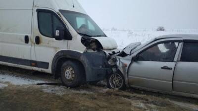 Два человека пострадали в ДТП с микроавтобусом в Данковском районе Липецкой области