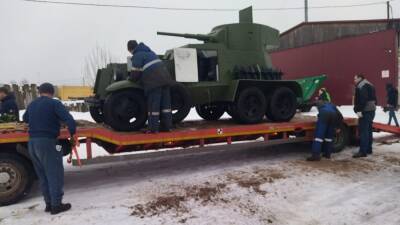В Пскове восстановили до ходового состояния бронеавтомобиль БА-6