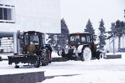 В январе из парков и скверов Ульяновска вывезли более 4,5 тысячи кубометров снега