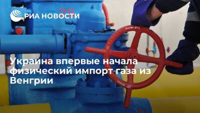 Украина впервые перешла от виртуального реверса к физическому импорту газа из Венгрии