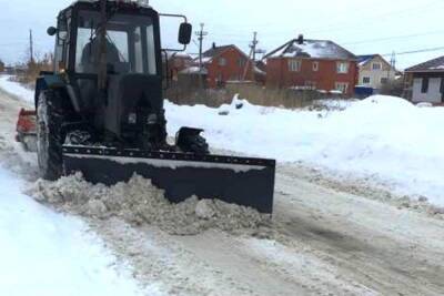 В частном секторе Октябрьского района очистили дороги от снега