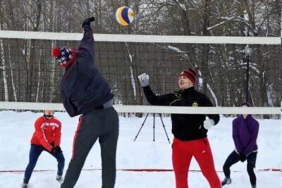 Ивановцы сыграли в «снежный» волейбол