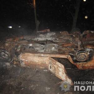 В Запорожской области мужчина угнал автомобиль и попал в ДТП. Фото