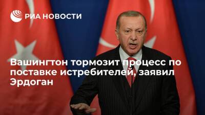 Президент Турции Эрдоган: США тормозят процесс по поставкe истребителей F-35 в Анкару