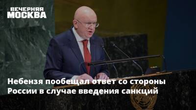 Небензя пообещал ответ со стороны России в случае введения санкций